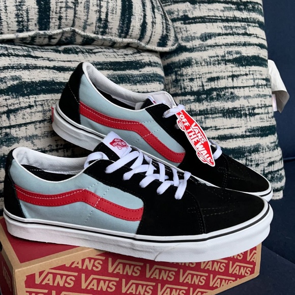 Vans Sk8-Low 2-Tone Black/Winter Sky MENS - Picture 6 of 16